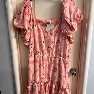 Love Shack Fancy Target Cecile puff sleeve ruffle dress